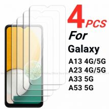 2/4PCS Ochraniacz ekranu do Samsung Galaxy A13 Szkło hartowane do Samsung Galaxy A13 A23 A33 A53 5G Pełna osłona kleju Szkło telefonu