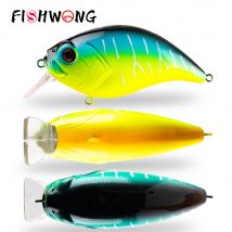 FISHWONG 2 TEILE/LOS Große Crankbait Angeln Locken 11,5 CM 47G Schwimmende Künstliche Harten Köder Minnow Crankbait Für Bass hecht Köder
