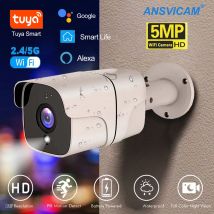 Cámara IP Tuya 5G WiFi de 5MP, cámara de seguridad para el hogar, vigilancia inalámbrica para exteriores, cámaras de seguridad inteligentes para el hogar, seguimiento automático