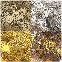 Ungefähr 50g Zufällige Mischung Farbe Mix Größe Metall Mechanische Steampunk Zahnräder Zahnräder Charms Anhänger Für DIY Schmuck Machen Zubehör