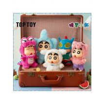 TOP TOY Crayon Shinchan Dressing Party Series Mystery Box Vinyl Wool Anime Figure Custom Collectible Toy Ornament Birthday Gift