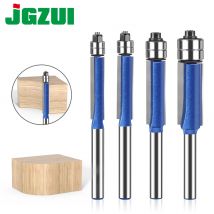 1/4′′ 5/16′′ 3/8′′1/2′′ Router Bit 6mm 1/4′′ Shank Flush Trim Bit With Two Bearings Router Bits For Wood Trimming Cutters