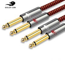 Dual 1/4'' TS Mono 6,35mm Klinke auf 1/4 Zoll Stecker Audiokabel für Mixer Verstärker Elektronische Orgel Gitarre OFC Kabel 1M 2M 3M 5M 8M
