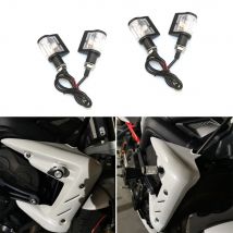 Universal Motorcycle LED Indicator Moto Turn Signal Lights 12V 8mm Amber Flasher Lamp for Honda Yamaha Suzuki Kawasaki Triumph