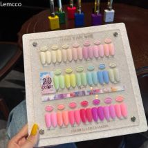 Eleanos Candy 20 Colors 15ml Gel Nail Polish Set With Display Card Semi Permanent Manicure Soak Off UV Gel 15ml Nail Gel Lacquer