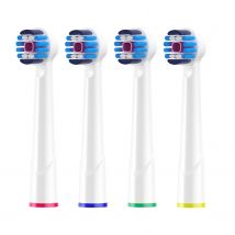 Ersatz bürsten köpfe, kompatibel mit braun 3d weiß oral-b elektrische Zahnbürste-4er-Pack