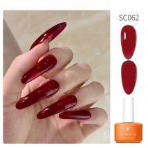 7 ml Jelly Gel Nagellack Sheer Rotbraun Soak Off UV/LED Nails Art Lack für Maniküre Beautylux Vernis Semi Permanent