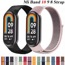 Cinturino ad anello in nylon per Xiaomi Mi Band 10 Smart Watch Bracciale cinturino traspirante Correa Mi Band 8 9 Accessori cinturino