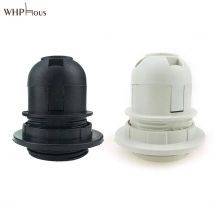E27 E14 Lamp Bulb Holder Edison Screw Cap Socket 250V 4A/2A White/Black Half/Full Tooth Screw Led Bulb Light Base 1PCS