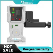 Rilevatore di livellamento ricevitore laser Decteam con linea di pulsazioni per livello laser, display LCD bifacciale con morsetto magnetico