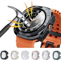 Hülle für Samsung Galaxy Watch Ultra 47 mm Zubehör, gehärtetes Glas, Displayschutzfolie, harte PC-Stoßstange, Galaxy Watch 7 Ultra-Abdeckung