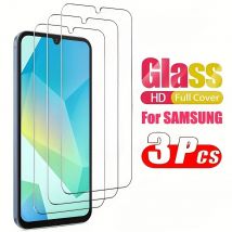 3 Stück ultraklares gehärtetes Glas für Samsung Galaxy A15 A16 A26 A35 A55 A56 Displayschutzfolie für Samsung A13 A25 A36 A42 A53 A73