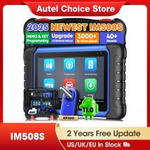 Autel MaxiIM IM508S IMMO Schlüsselprogrammierung, Diagnosetools, Schlüsselprogrammierer, OBD2-Automobilscanner mit 2-Jahres-Update, PK KM100