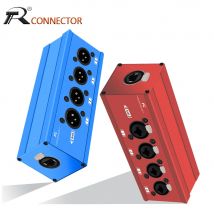 1pc 4 Kanal Multi Netzwerk 3Pin XLR zu Ethercon-Kompatibel RJ45 Cat5 Ethernet Extender für Live Bühne, audio Aufnahme Studio