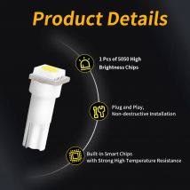 5050 Chips T5 W1,2 W W2,3 W 10/20/50/100/200 Stück LED-Signal-Autolampe für Auto/LKW/LKW-Spiel und Stecker mit langer Lebensdauer