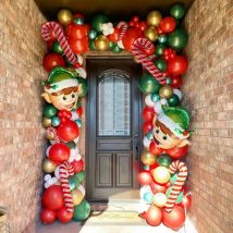 1set Frohe Weihnachten Ballon Girlande Bogen Kit Grün Rot Süßigkeiten Weihnachten Dekoration Für Home Weihnachten Party Neue Jahr latex Luft Globos