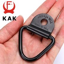 Kak 4 stücke Ladung Zurr anker v Ringe Schrauben Anhänger Haken 2 Zoll schwarz Stahl Ring bolzen für Anhänger LKW 1500 lbs Kapazität