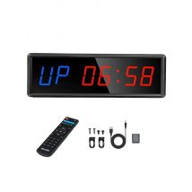 Digitale Countdown-Uhr Stoppuhr mit Fernbedienung LED Intervall Timer Uhr für Home Gym Fitness Crossfit Stoppuhr Fitnessgeräte