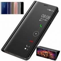 Spiegel Flip fall Für Samsung Galaxy S25 S24 Ultra S23 FE S22 S20 S21 Plus zurück Abdeckung Für Galaxy S10 plus S10e 5G Fall