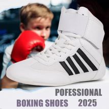 Boxen Schuhe Umfassende Trainingsschuhe Kraft Gewichtheben Boxen Kampf Hohe Hilfe Männer Frauen Erwachsene Kinder Sanda