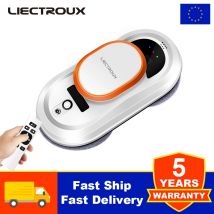 Liectroux HCR-09 Robot per la pulizia delle finestre, robot aspirapolvere per finestre, robot lavavetri elettrico, robot lavapavimenti per la casa, percorso AI, telecomando, anti-caduta, forte corda