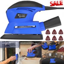 DayPlus Electric Sander Sanding 130W 12000RPM With 6pc Sanding Sheets Wood Hand Sander Machine Random Orbit Sander For Wood Wall