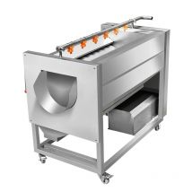High Speed Production Line Of Fruit And Vegetable Roller Washing Machine Commercial Cleaning Peeling All-In-One Machine