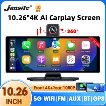 10,26 Zoll 4K Dash Cam Wireless Carplay & Android Auto Auto DVR GPS Navigation Video Recorder Dashboard Spiegel Monitor Auto DVRS