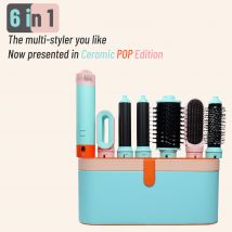 6-in-1-Multi-Styler, neues Design, Haartrockner für Haare, 6-in-1-Haar-Styler mit Curling-Fass, Heißluft-Bürste, Styling-Werkzeug, MultiStyler