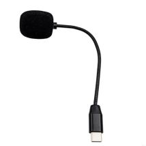 USB-C-Computermikrofon für Typ C-Telefon/Tablet/PC, Videoaufnahmemikrofon mit flexibler Halsaufzeichnung für Vlog