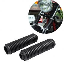 1 paar Motorrad Gabel Gamaschen Boot Gamaschen Schock Schutz Staub Abdeckung Schutz Gummi Schwarz Fit Für Universal Honda