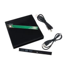 1PC USB 2.0 SATA Unità Esterna DVD CD DVD-Rom Custodia Drive Box 12.7MM Sottile per Notebook Portatile Esterno Portatile
