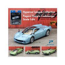 Postercars 1/64 Pagani Huayra Codalunga Super Sport Car Diecast Vehicle Miniature Free Wheels Collection Gift For Children