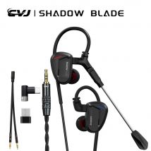 CVJ Blade Shadow Auricolari da gioco professionali Esports con tappi per le orecchie in-ear cablati con vibrazione Cuffie da gioco per computer con microfono