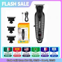 Kemei 2293 Tagliacapelli da barbiere professionale Zero Gapped Cordless ricaricabile da uomo