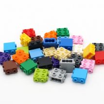20pcs Moc Brick Modified 1x2x1 2/3 67329 Studs on Side and Ends DIY Enlightenment Puzzle Building Blocks Compatible Assembles