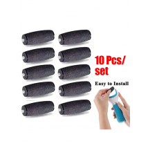 10 Pcs Foot Care Tool Heads Pedi Hard Skin Remover Refills Replacement Rollers For Scholls File