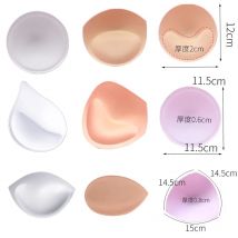 3 Paar Unterwäsche, dreieckiger/runder Einsatz, Push-Up-BH-Pads, Schaumstoff-Einsatz für Damen, Badeanzug-Polsterung, herausnehmbare Enhancer-BH-Pads