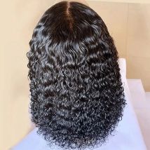 Glueless Onda Profonda Parrucche Dei Capelli Umani 180 Densità Pre Taglio Del Merletto Bob Parrucche Per Le Donne Pre Plukced Nodi Candeggiati Trasparente Anteriore Del Merletto