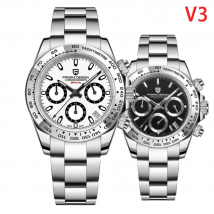 PAGANI DESIGN, nuevos relojes de pulsera de cuarzo con bisel de cerámica para hombre, cronógrafo de cristal de zafiro de lujo, relojes de acero inoxidable resistentes al agua de 100m para hombre