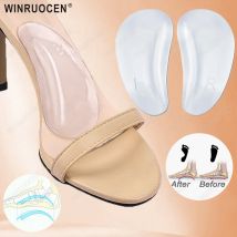 Orthopädische Silikon-Einlegesohlen für Schuhe, Damen, Plattfuß, Fußgewölbeunterstützung, Einlegesohlen für Plantarfasziitis, Fuß, Valgus, Fußmassage, Gel-Pads