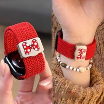 Braided Band For Apple Watch Strap 44mm 40mm 45mm 46mm 49mm 41mm 38 Magnetic Nylon Bracelet iWatch series se 7 6 8 9 10 Ultra 2