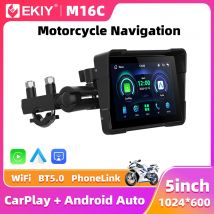 EKIY Wireless CarPlay Moto 5.0 pollici portatile digitale cruscotto per moto schermo di visualizzazione navigazione GPS monitor Android Auto