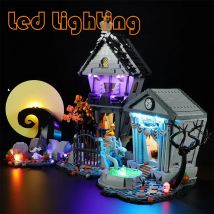 Beleuchtungs-LED-Set für LEGO 21351, Tim Burtons The Nightmare Before Christmas, ohne Bausteine (nur Beleuchtungsset)