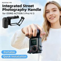 DJI OSMO ACTION 5 PRO 4/3 Hand Grip for Action Cameras Quick Release Mount Protector Frame