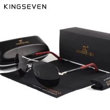 KINGSEVEN Nowe modne męskie okulary przeciwsłoneczne Wysokiej jakości aluminiowe luksusowe retro funkcjonalne okulary damskie Pilot Akcesoria okulary