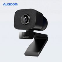 AUSDOM-cámara web AW930 PRO Autofocus HDR 2K, Webcam tipo C de gran angular de 100 ° con doble Cancelación de ruido, micrófonos para reunión/transmisión en vivo/OBS