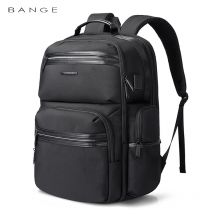 BANGE Zaino per laptop antifurto 15.6 "Antirughe Impermeabile USB Ricarica Zaino Oxford Zaino da viaggio moda uomo Zaini