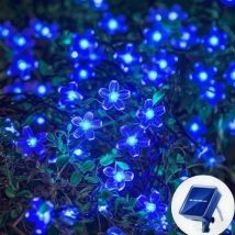 Solarne lampki w kształcie kwiatów wiśni, girlandy, lampki sznurkowe, solarne, zewnętrzne, wodoodporne, do trawnika, na ścieżkę, dekoracja świąteczna, lampka.