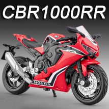 1:18 Hayabusa R1 GSX1000R CBR1000RR Miniature Motorcycle Toy Models Alloy Diecast Shock Absorption Front Wheel Steering Gifts